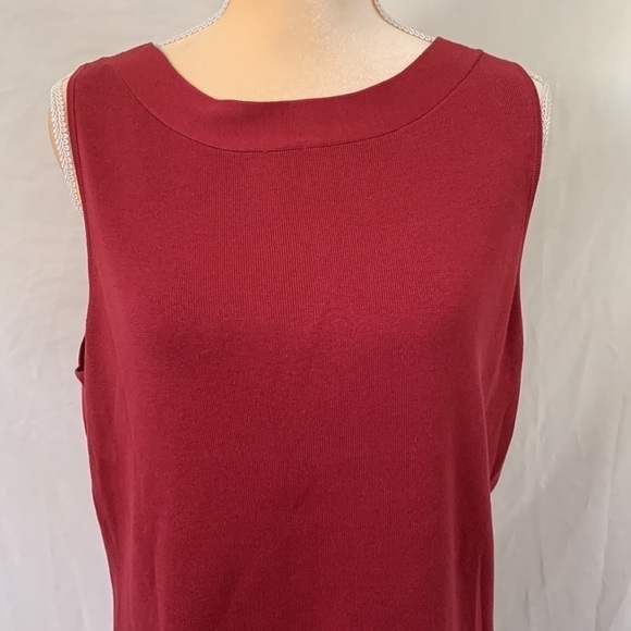 Ann Taylor Red Plum Sleeveless Knit Top - Picture 11 of 14